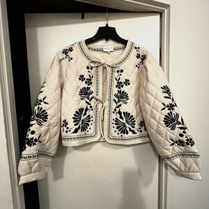 selling unworn quilted spring jacket